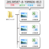 ファイル名を自動で設定